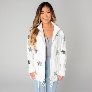 BuddyLove Alyssa Jacket White - L - NWT